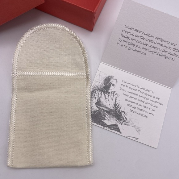 James Avery Jewelry‎ Presentation Gift Box Flannel Pouch Bag Tissue Mother's Day - Picture 3 of 11